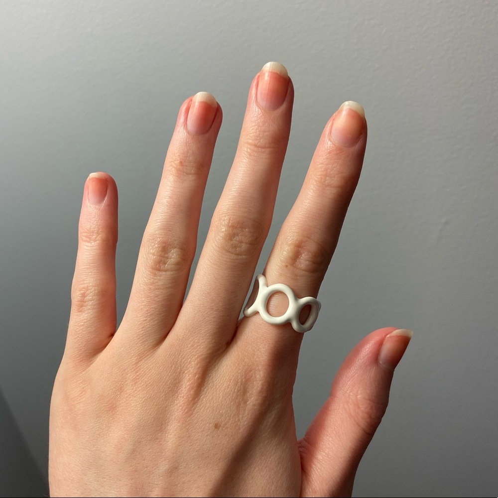 ⭐️2 for $30⭐️ Evryjewels White Bubbly Enamel Ring